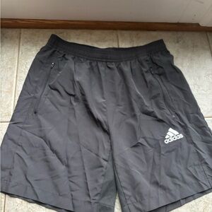 Adidas Men's Dark Gray Athletic Shorts